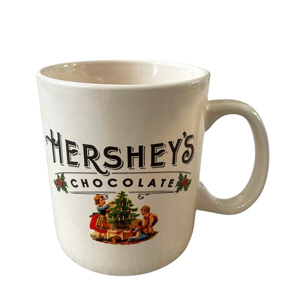 VTG HERSHEY'S Chocolate Oversized CHRISTMAS Jumbo Coffee Hot Chocolate MUG 18oz - Picture 1 of 15